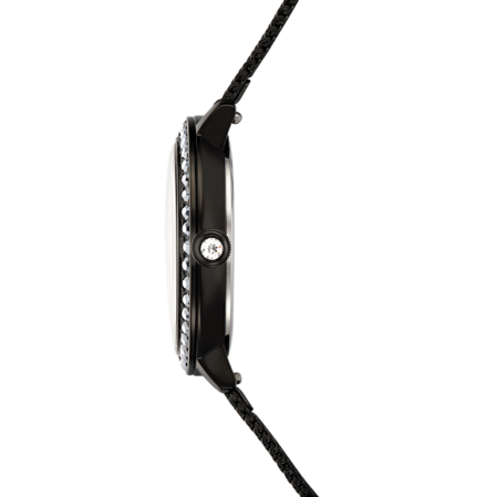 Resim Certa Saat, Metal bileklik, Siyah, Siyah yüzey