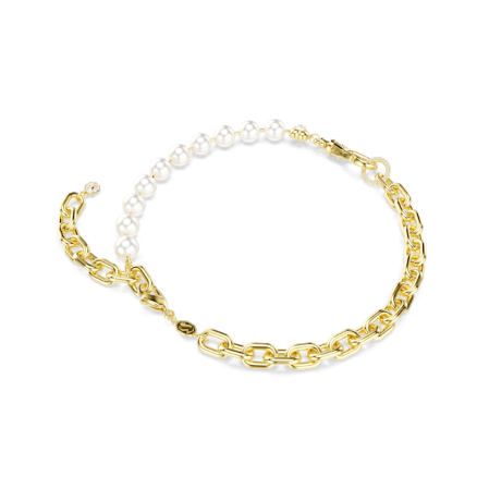 Resim Idyllia Kolye, Kristal inci, Beyaz, Altın rengi kaplama