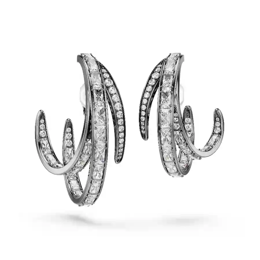 Resim The Vienna Collection Kulak Kelepçesi Seti (3), Tüy, Rutenyum kaplama