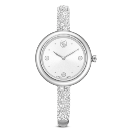 Resim Sublima bangle Saat, İsviçre Üretimi, Metal bileklik, Gümüş Rengi, Paslanmaz çelik