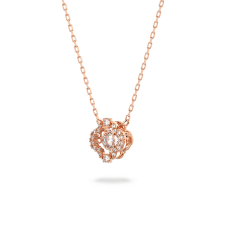 Resim Swarovski Sparkling Dance Set, Karışık kesimler, Yonca, Beyaz, Pembe altın rengi kaplama