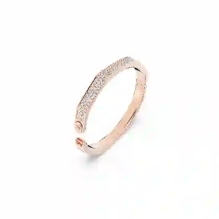 Resim Dextera Bileklik, Sekizgen şekil, Beyaz, Pembe altın rengi kaplama