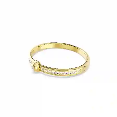 Resim Numina Bileklik, Yuvarlak kesim, Beyaz, Altın rengi kaplama