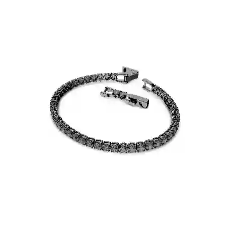 Resim Matrix Tennis Bileklik, Yuvarlak kesim, Gri, Rutenyum kaplama