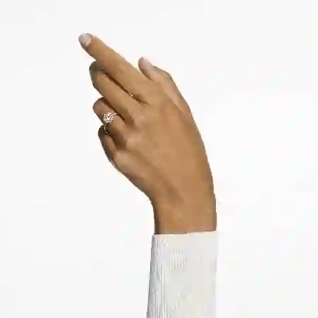 Resim Constella Kokteyl Yüzüğü, Yuvarlak kesim, Pavé, Beyaz, Pembe altın rengi kaplama