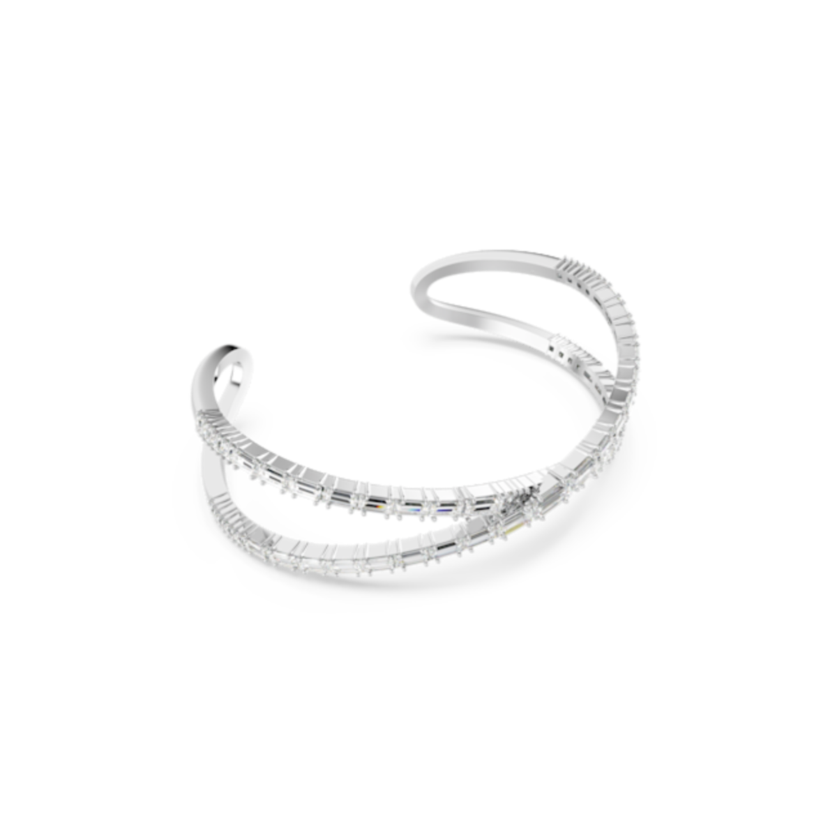 Resim Hyperbola Kelepçe, Infinity, Beyaz, Rodyum kaplama