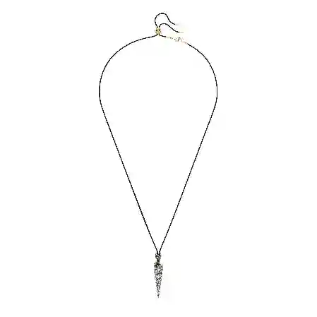 Resim Idyllia Kolye, Yuvarlak kesim, Deniz Kabuğu, Beyaz, Karışık metal yüzey