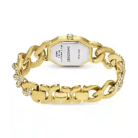 Resim Dextera Chain Saat, İsviçre Üretimi, Kristal bileklik, Altın Rengi, Altın rengi yüzey