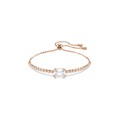 Resim Matrix Tennis bileklik, Karışık kesimler, Beyaz, Pembe altın rengi kaplama