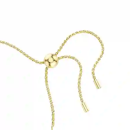 Resim Matrix Tennis bileklik, Yuvarlak kesim, Beyaz, Altın rengi kaplama