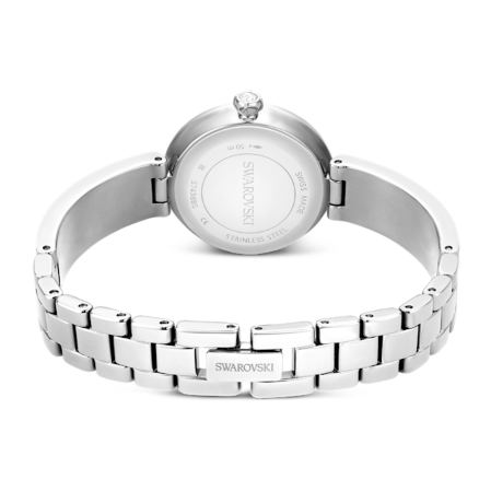 Resim Matrix pearl bangle Saat, İsviçre Üretimi, Kristal bileklik, Beyaz, Paslanmaz çelik