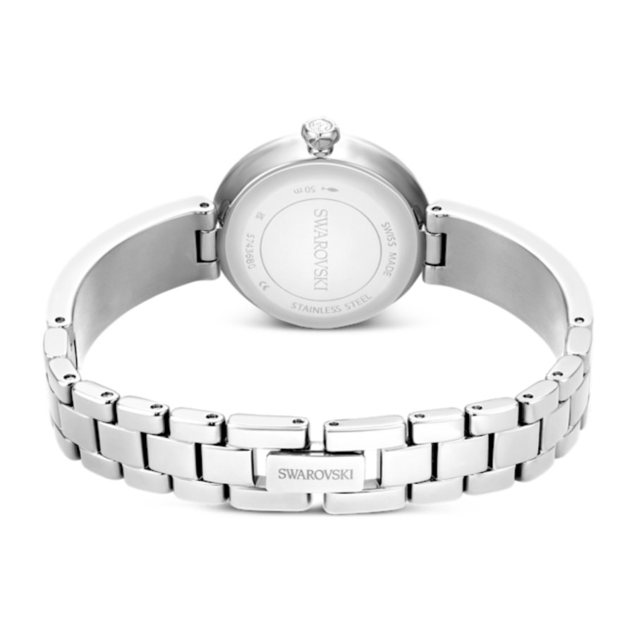 Resim Matrix pearl bangle Saat, İsviçre Üretimi, Kristal bileklik, Beyaz, Paslanmaz çelik