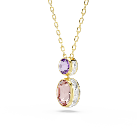 Resim Chroma Kolye, Karışık kesimler, Çok renkli, Altın rengi kaplama