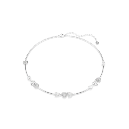 Resim Idyllia Kolye, Oklu kalp, Beyaz, Rodyum kaplama