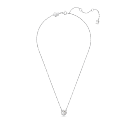 Resim Constella Kolye, Yuvarlak kesim, Pavé, Beyaz, Rodyum kaplama