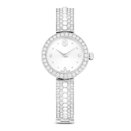 Resim Matrix pearl bangle Saat, İsviçre Üretimi, Kristal bileklik, Beyaz, Paslanmaz çelik