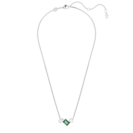 Resim Mesmera Kolye, Karışık kesimler, Yeşil, Rodyum kaplama