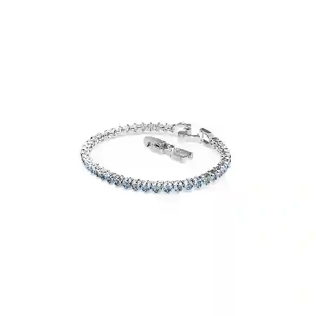 Resim Imber Emily Tennis bileklik, Yuvarlak kesim, Mavi, Rodyum kaplama