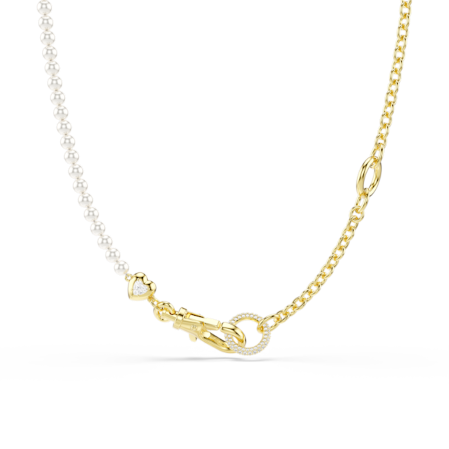 Resim Idyllia Kolye, Kristal inci, Beyaz, Altın rengi kaplama