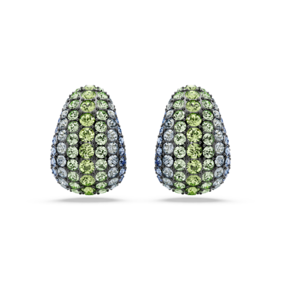 Resim Sublima damla küpeler, Yuvarlak kesim, Küçük, Çok renkli, Rutenyum kaplama