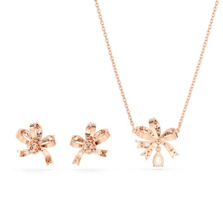 Resim Volta Set, Fiyonk, Beyaz, Pembe altın rengi kaplama