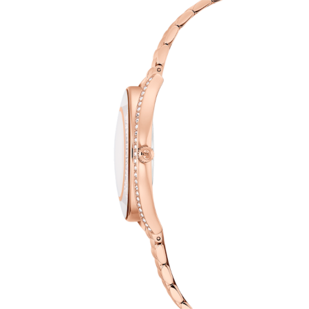 Resim Crystalline aura Saat, İsviçre Üretimi, Metal bileklik, Rose Altın tonu, Pembe altın rengi yüzey