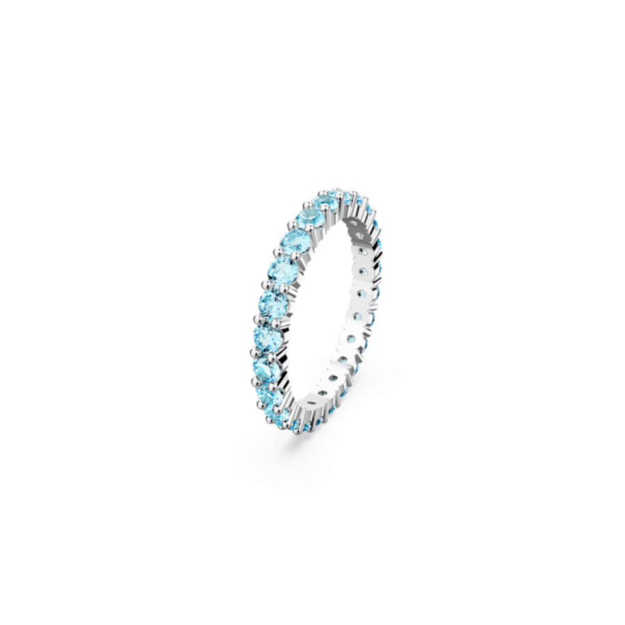 Resim Matrix Yüzük, Yuvarlak kesim, Mavi, Rodyum kaplama