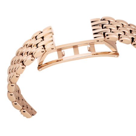 Resim Dextera Octagon Saat, İsviçre Üretimi, Metal bileklik, Altın Rengi, Pembe altın rengi yüzey