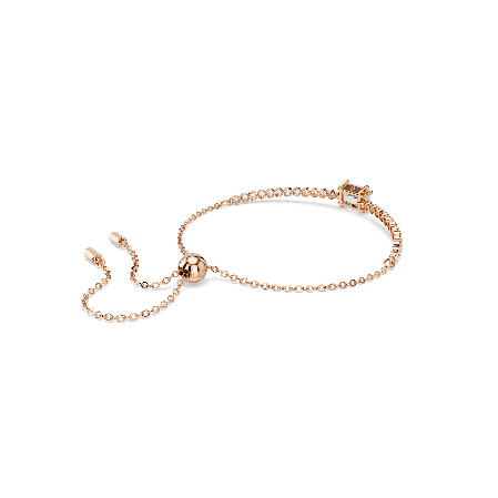 Resim Matrix Tennis bileklik, Karışık kesimler, Beyaz, Pembe altın rengi kaplama