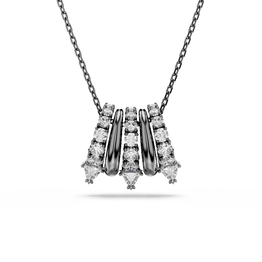 Resim Sublima Kolye, Beyaz, Rutenyum kaplama