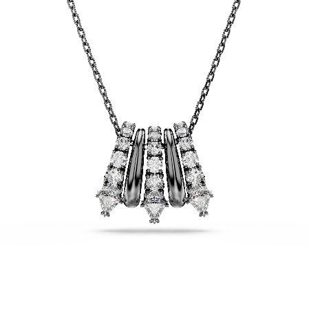 Resim Sublima Kolye, Beyaz, Rutenyum kaplama