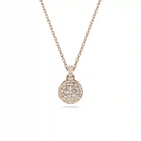 Resim Meteora Kolye, Beyaz, Pembe altın rengi kaplama