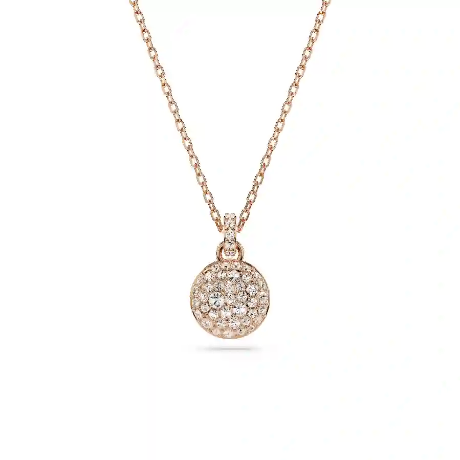 Resim Meteora Kolye, Beyaz, Pembe altın rengi kaplama