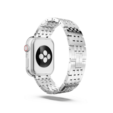 Resim Sparkling Prenses kordon, Apple Watch® 40 mm ve 41 mm ile uyumlu, Gümüş Rengi, Paslanmaz çelik