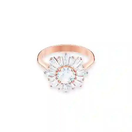 Resim Idyllia Yüzük, Karışık kesimler, Güneş, Beyaz, Pembe altın rengi kaplama