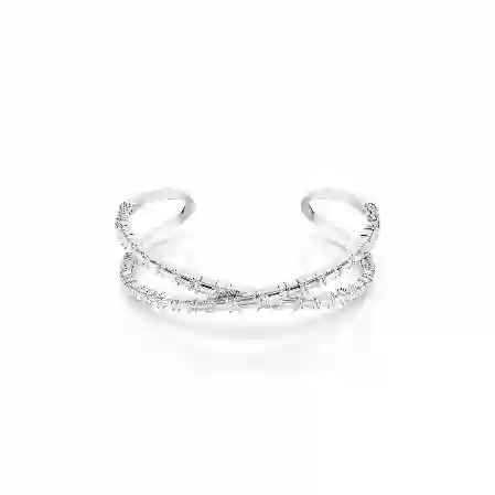 Resim Hyperbola Kelepçe, Infinity, Beyaz, Rodyum kaplama