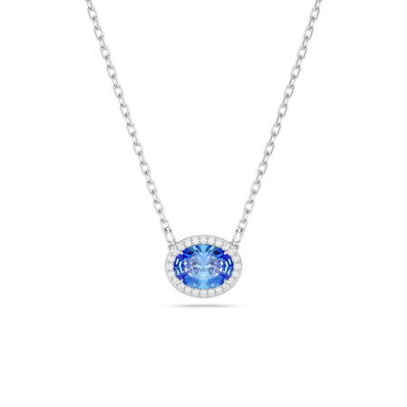 Resim Constella Kolye, Oval kesim, Mavi, Rodyum kaplama