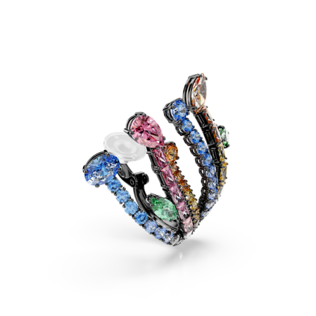 Resim Matrix Küpeler, Karışık kesimler, Buket, Çok renkli, Rutenyum kaplama