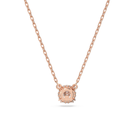 Resim Constella Kolye, Yuvarlak kesim, Beyaz, Pembe altın rengi kaplama