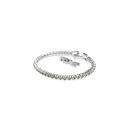 Resim Imber Emily Tennis bileklik, Yuvarlak kesim, Siyah, Rodyum kaplama