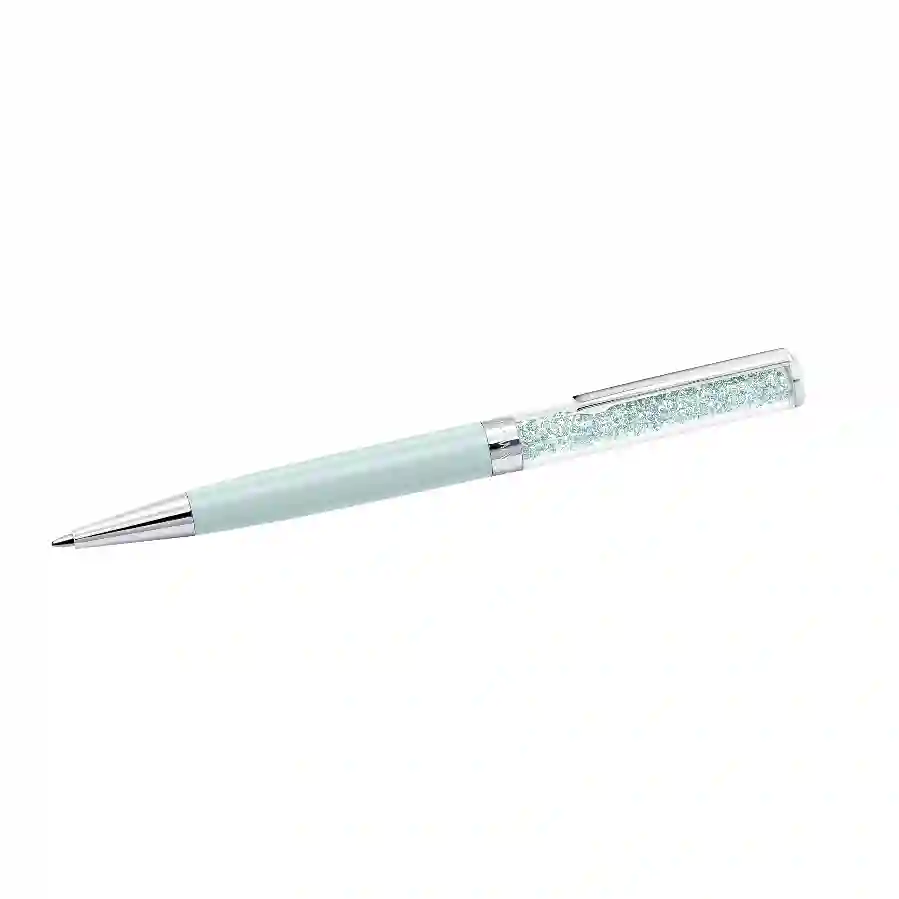 Resim Crystalline Tükenmez Kalem, Yeşil, Yeşil lakeli, krom kaplama