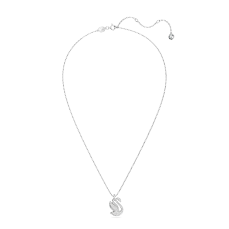 Resim Swarovski Iconic Swan Kolye, Kuğu, Orta, Beyaz, Rodyum kaplama