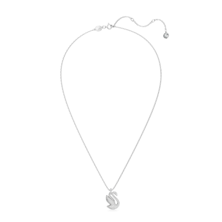 Resim Swarovski Iconic Swan Kolye, Kuğu, Orta, Beyaz, Rodyum kaplama