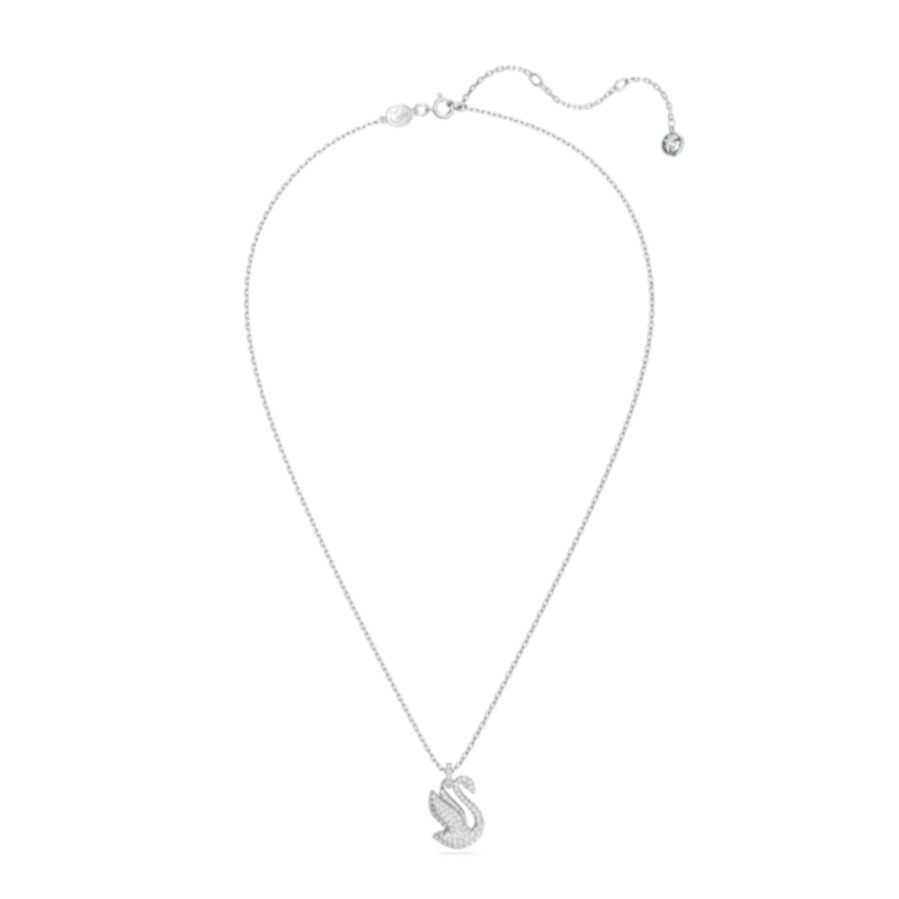 Resim Swarovski Iconic Swan Kolye, Kuğu, Orta, Beyaz, Rodyum kaplama