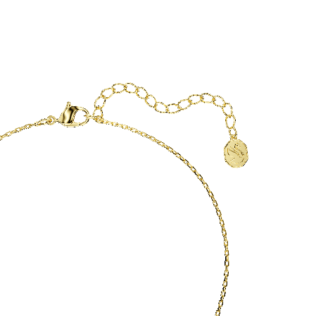 Resim Bella V Kolye, Yuvarlak kesim, Yeşil, Altın rengi kaplama