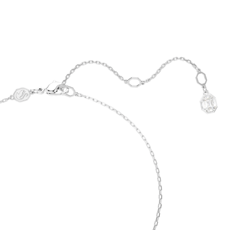 Resim Constella Kolye, Pavé, Yuvarlak kesim, Beyaz, Rodyum kaplama