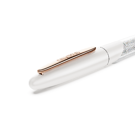 Resim Crystalline Nova Top Uçlu Kalem, Beyaz, Pembe altın rengi kaplama