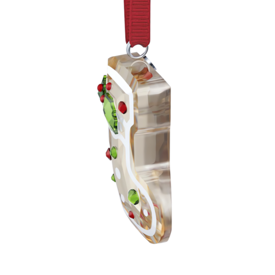 Resim Holiday Cheers Zencefilli Kurabiye Yılbaşı Çorabı Süs