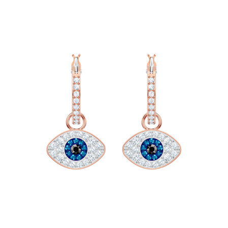 Resim Symbolica halka küpeler, Nazarlık, Mavi, Pembe altın rengi kaplama