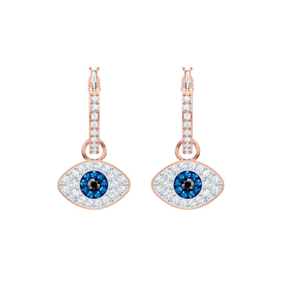 Resim Symbolica halka küpeler, Nazarlık, Mavi, Pembe altın rengi kaplama